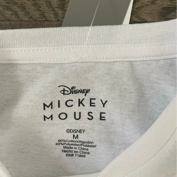 Disney Mickey Grid Americana Short Sleeve Graphic T-Shirt - Size M - White - NWT - Picture 7 of 9